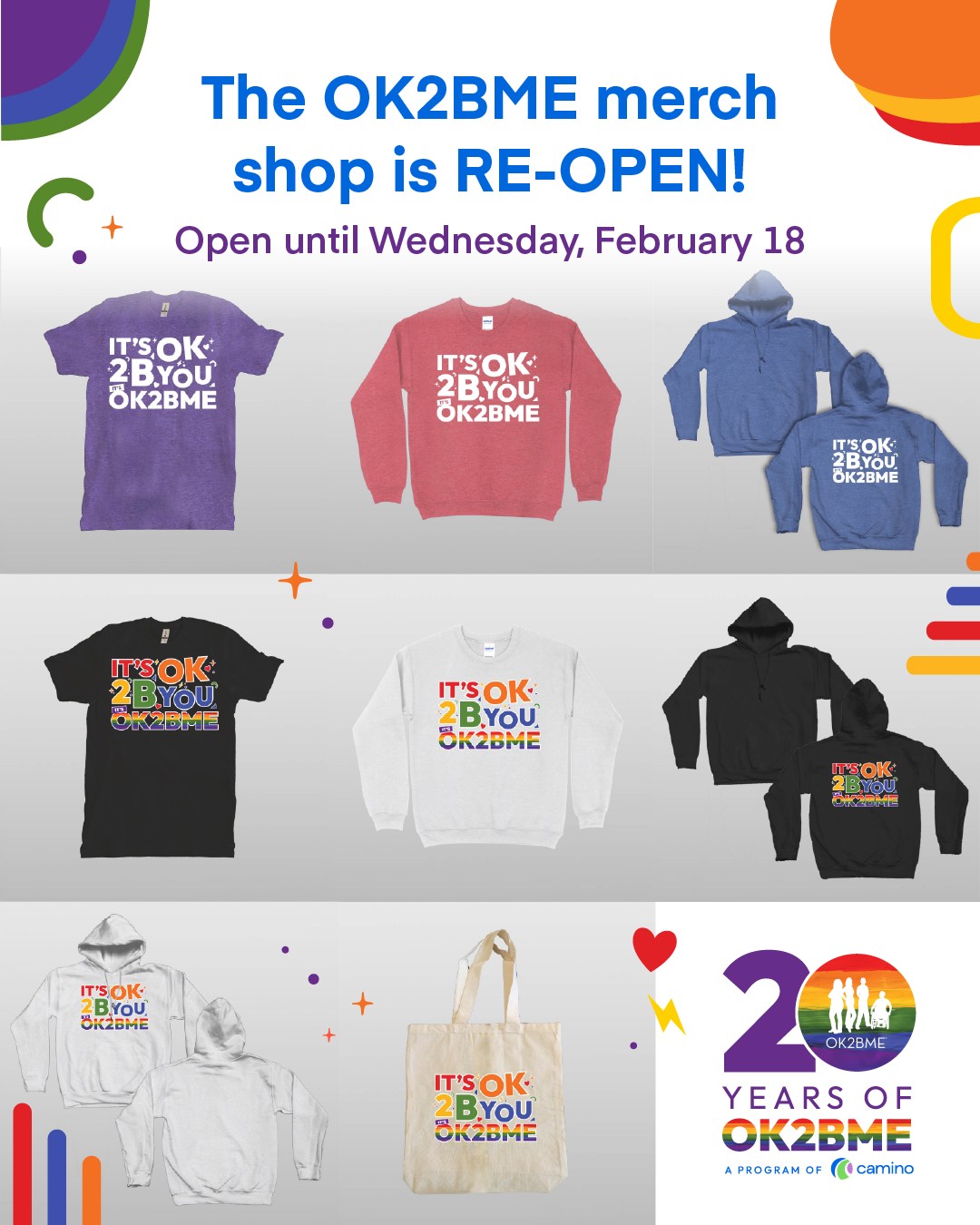 Camino - 🎉 It’s OK2BYOU, It’s OK2BME merch is officially OPEN! 🎉 Now’s ...