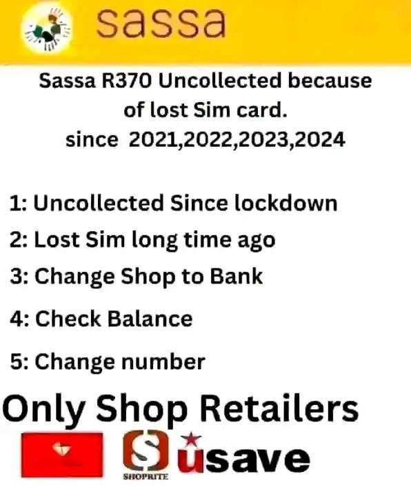 R350-R370 Srd Sassa Lost Sim Card