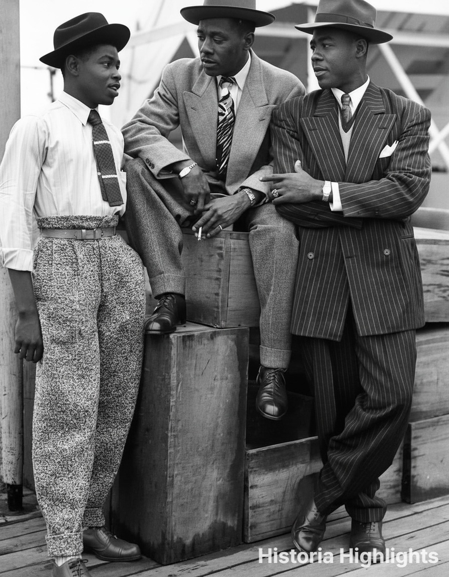 The Zoot Suit. 1940's, Extremely popular with the younger set.