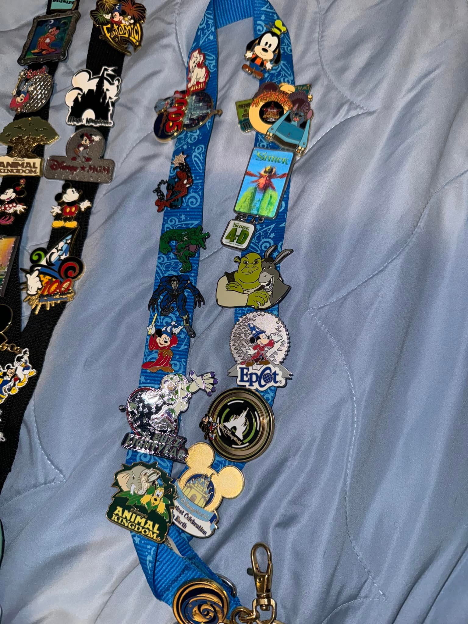 Disney Pin Collection from WDW Trips in 2002 and 2005