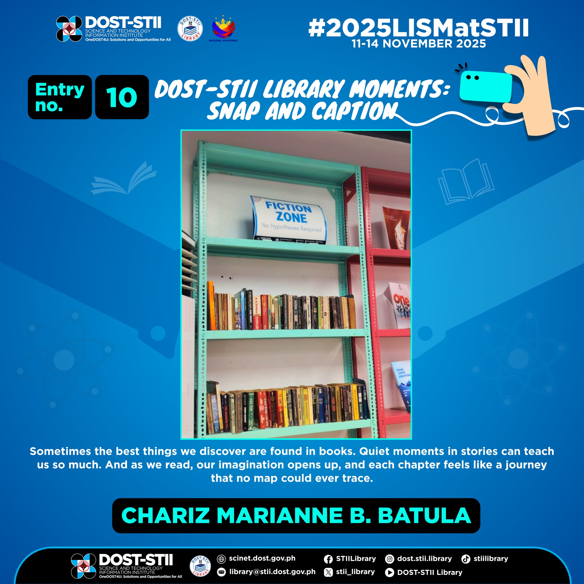 Science - Entry No. 10: CHARIZ MARIANNE B. BATULA # ...