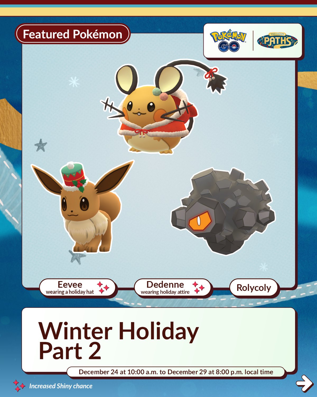Shiny Psyduck In Holiday Costume - Pokemon GO App Avatar Item (Android/iOS)