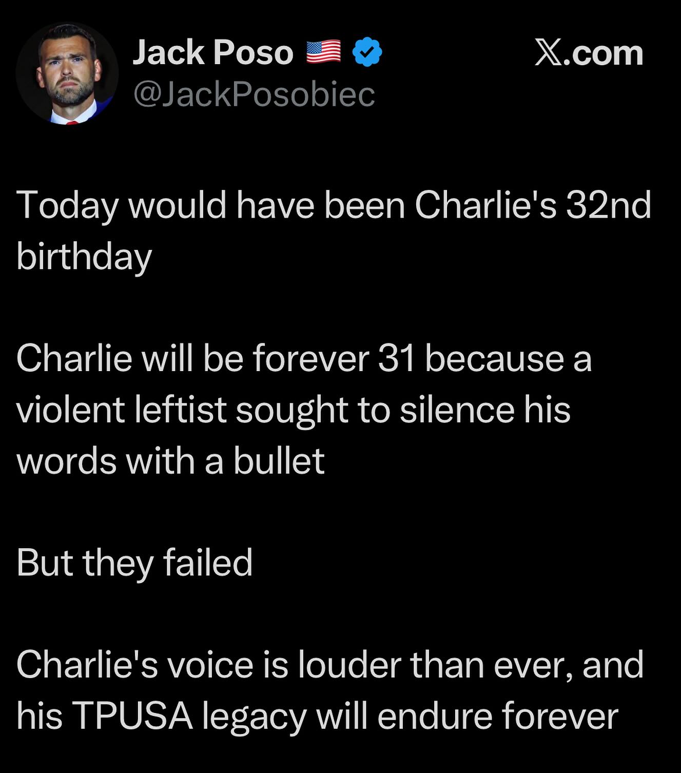 Jack Posobiec - Happy Birthday, Charlie | Facebook