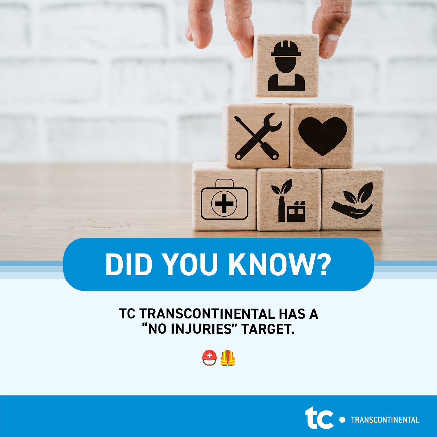 TC - 📢 Did you know that TC Transcontinental has a “no injuries” target ...