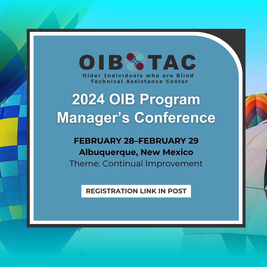 OIB program managers- sign up for our OIB Managers Conference, located ...