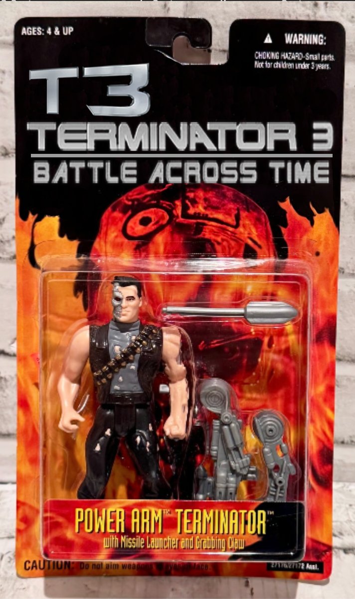 The T-1000 and Power Arm Terminator figures from the Kenner