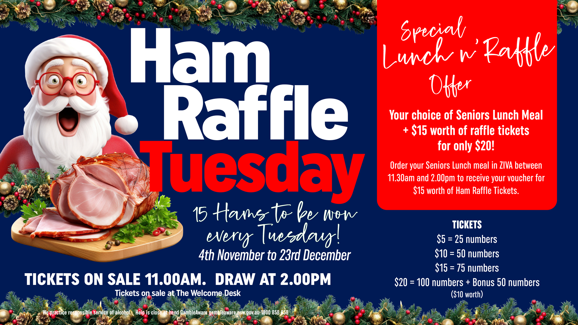 Ham Raffle Tuesday