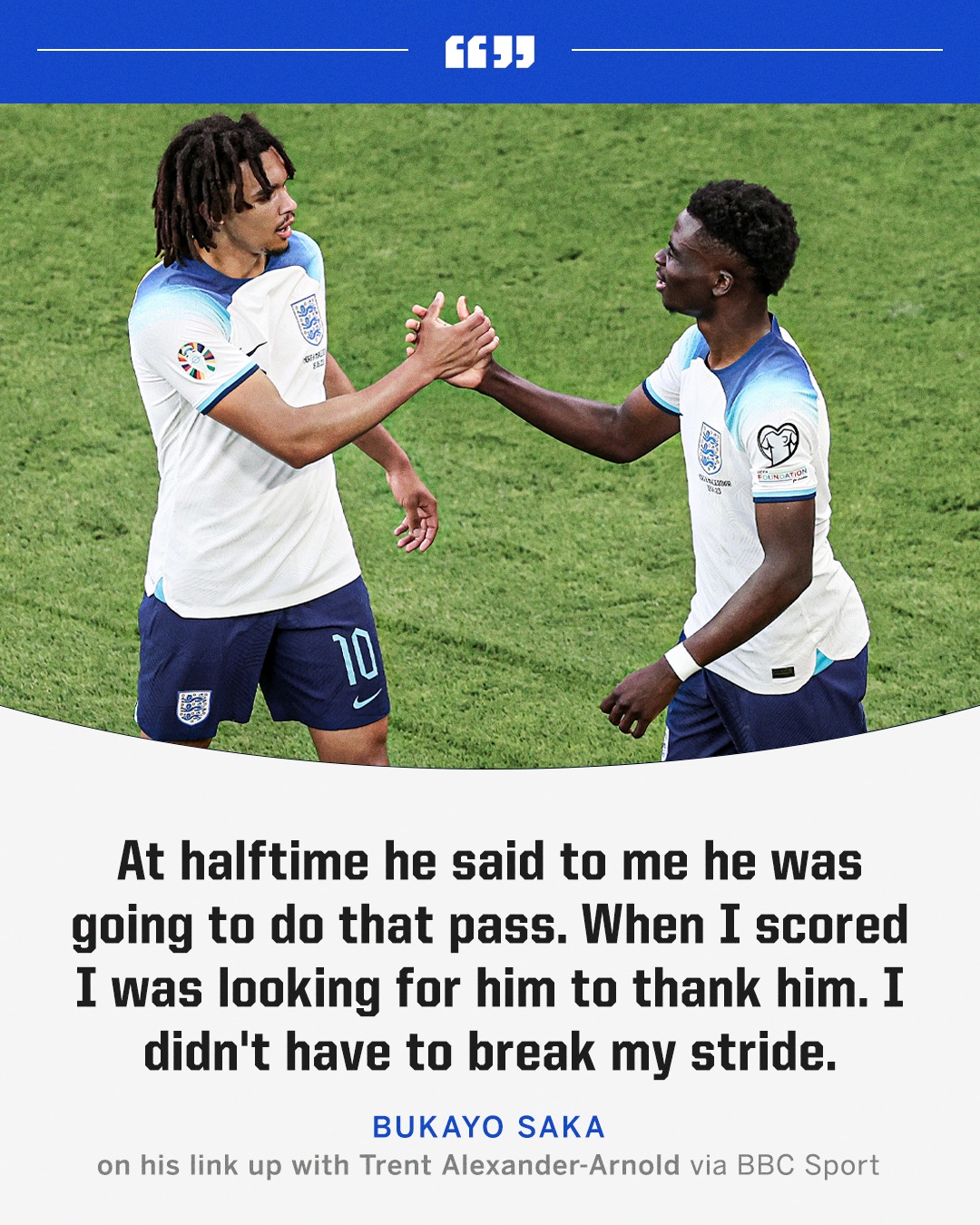 This Trent X Saka linkup 🔥