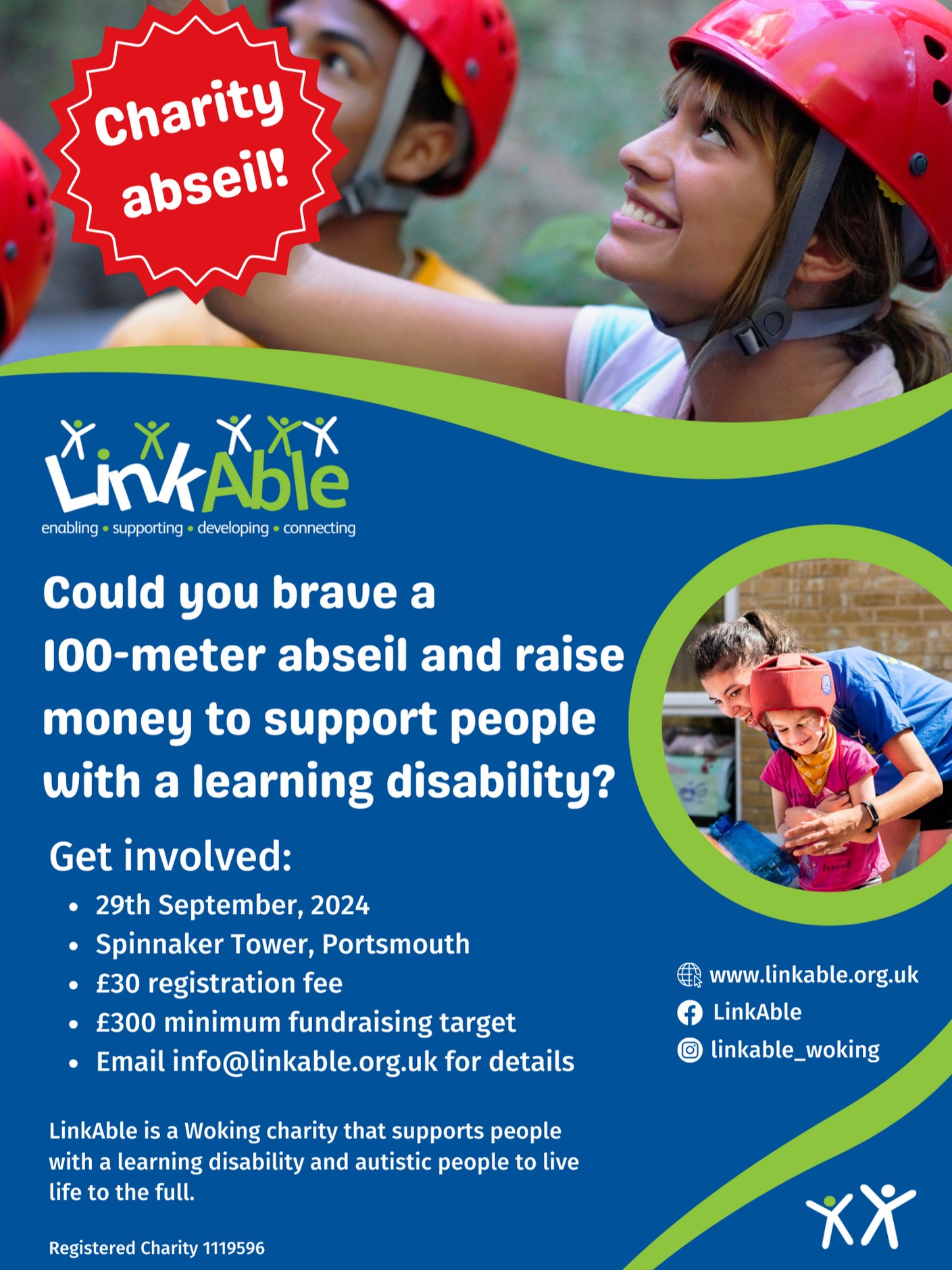 LinkAble - Is anybody feeling brave? We have a fundraising challenge ...