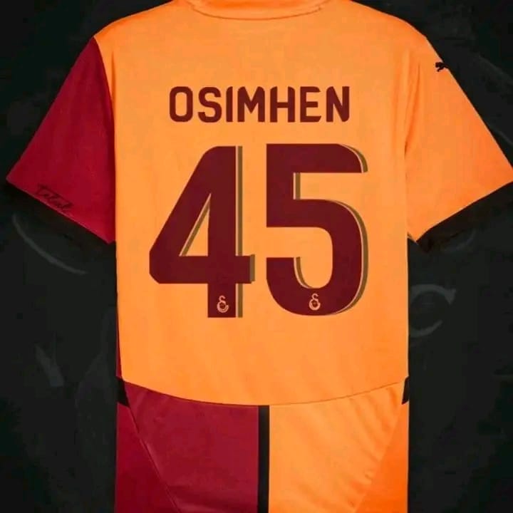 Victor Osimhen is OFFICIALLY in Galatasaray jersey. Number 45