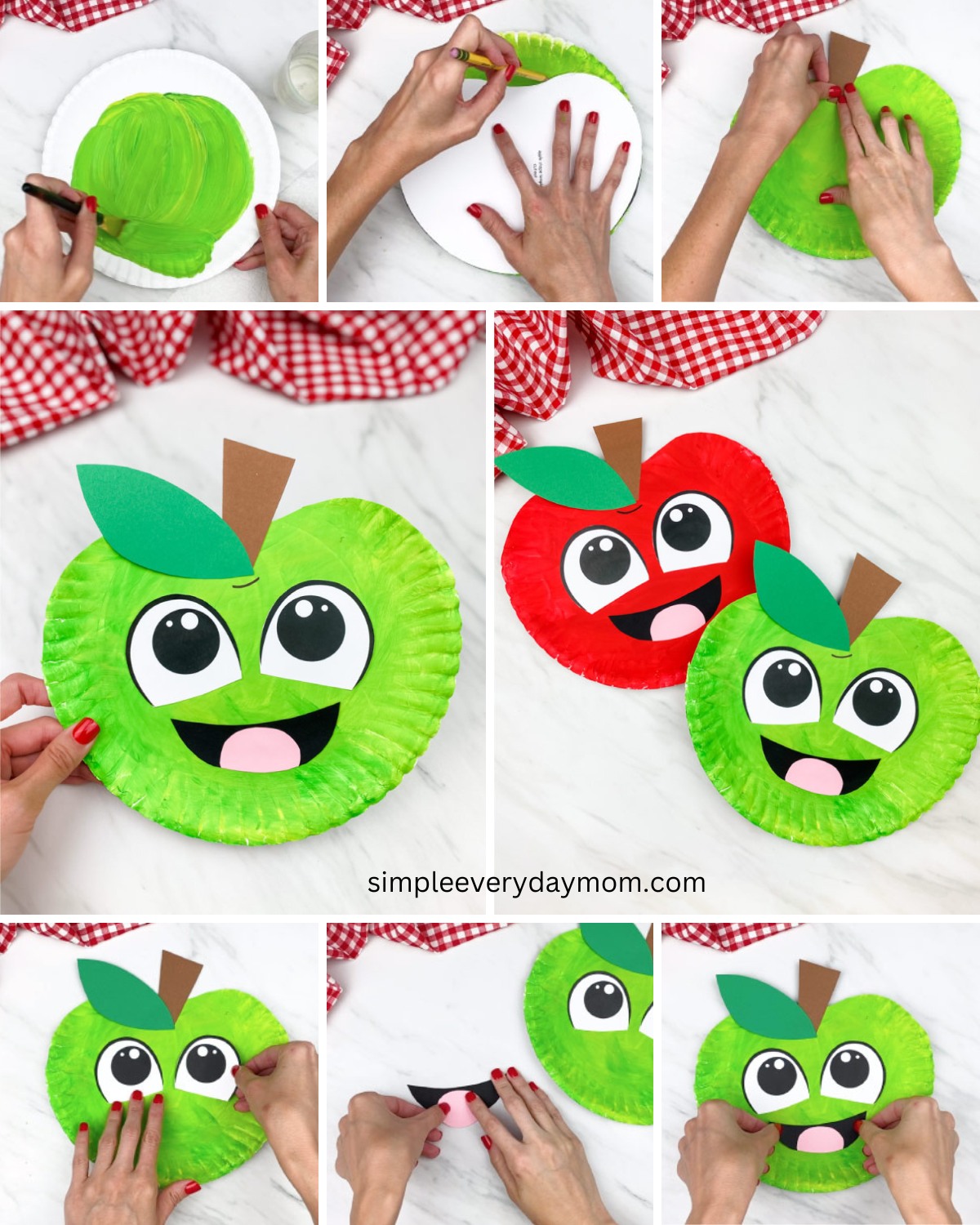 🍎 Apple Paper Plate Craft ️ Get the... - Fun Crafts For Kids