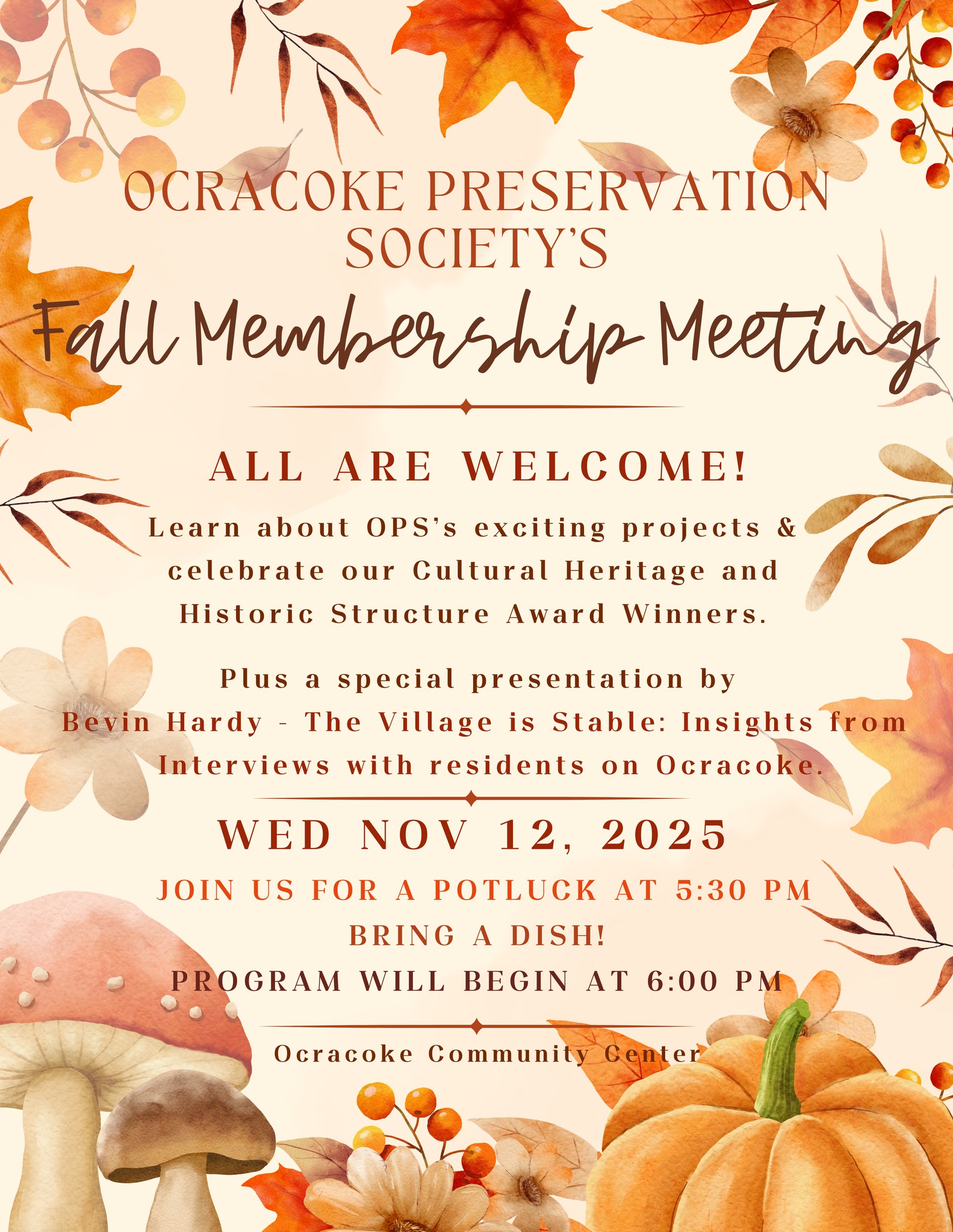 2025 OPS Fall Membership Meeting