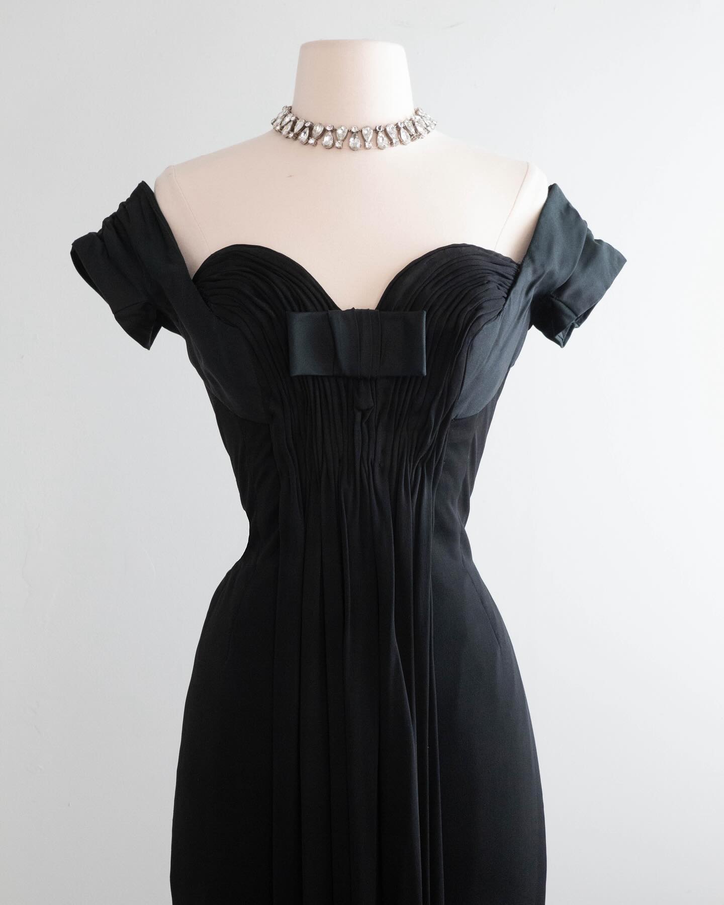 vintage black tie dresses Glamorous 1960's Evening Gown With Rhinestones / Medium  Xtabay New York What is the history and