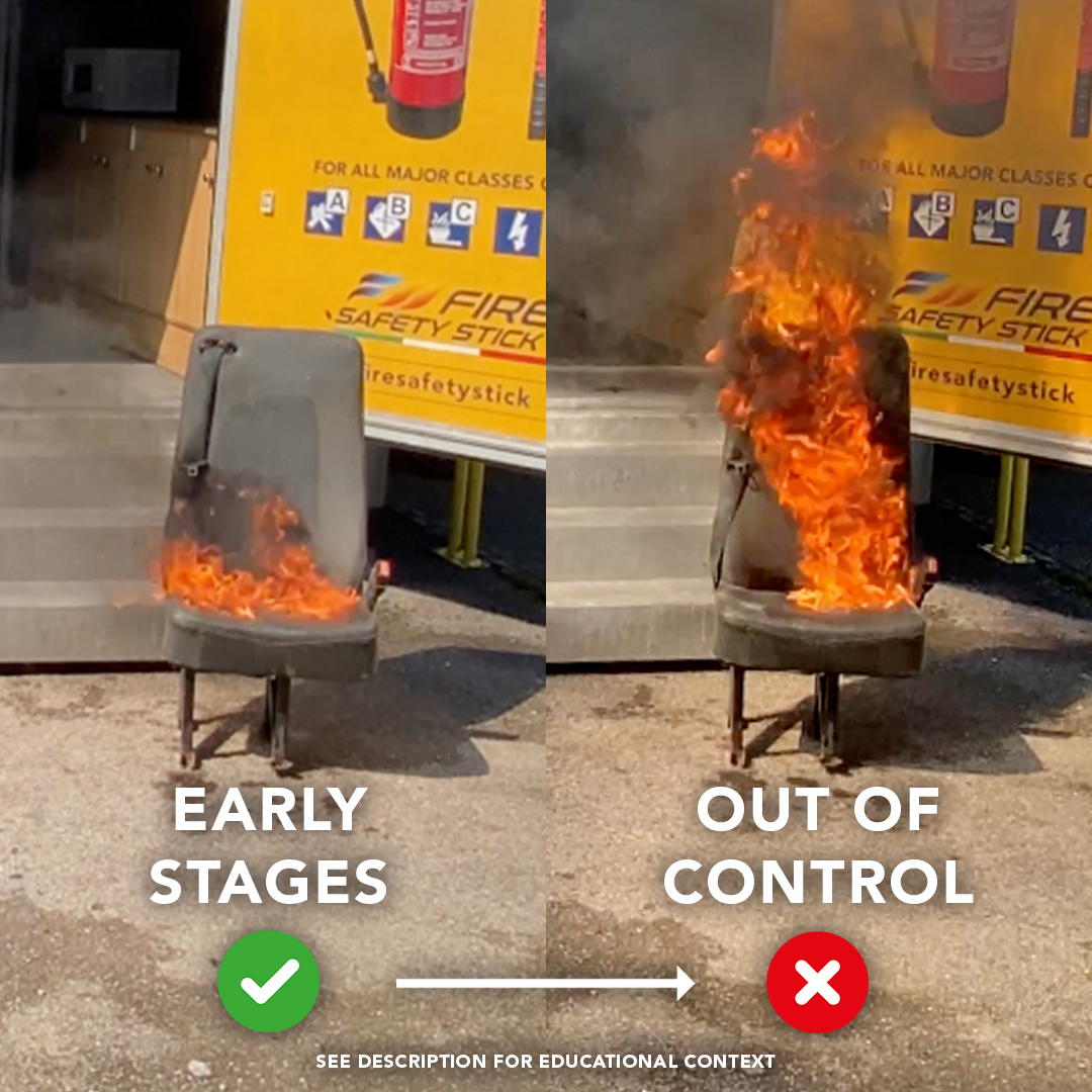 🔥 Fire Size Comparison! 🔥 🌟... - Fire Safety Stick