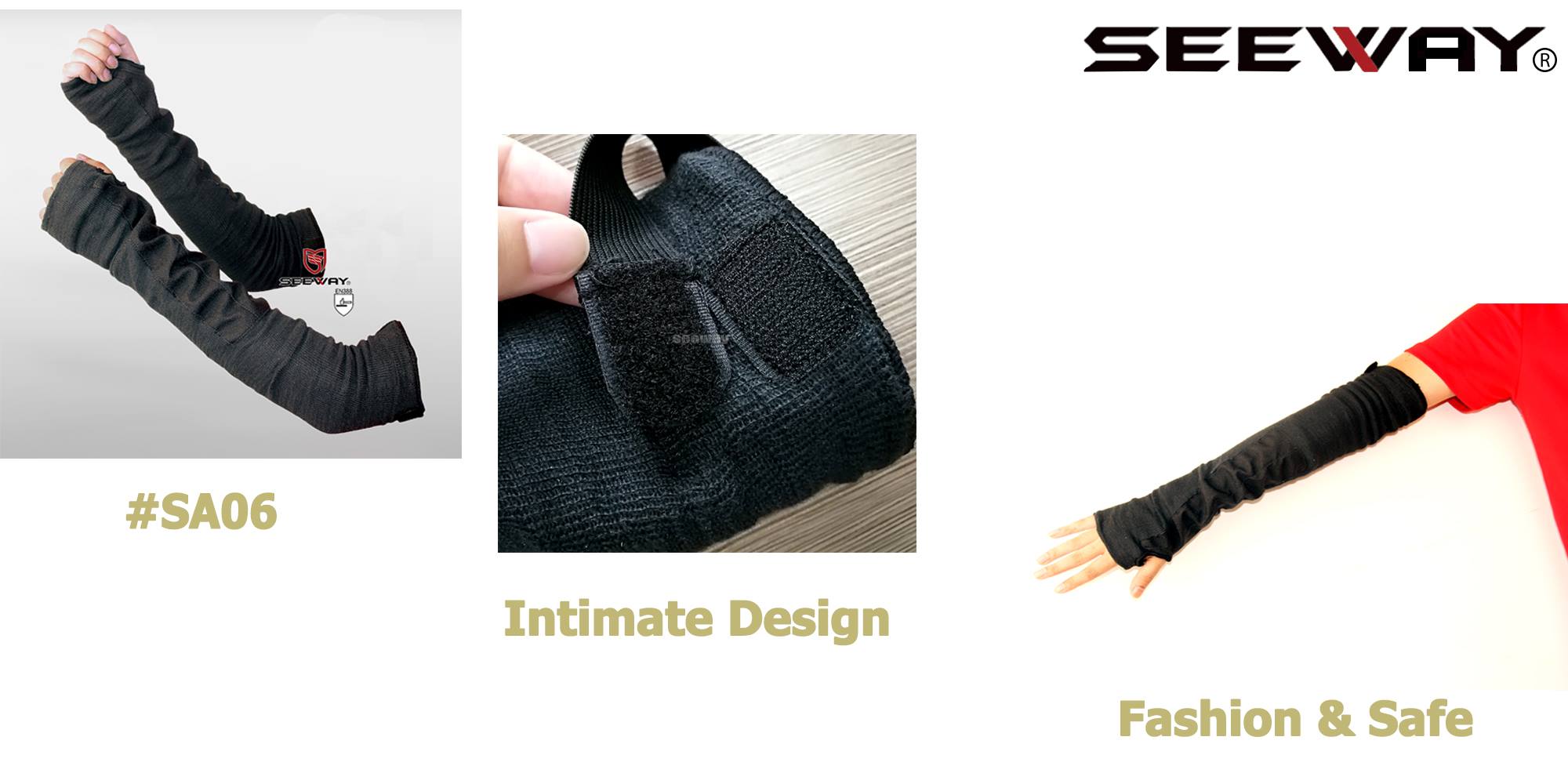 Seeway HPPE Arm Sleeves,Protective Sleeves for Arms, Safety Work Sleeves