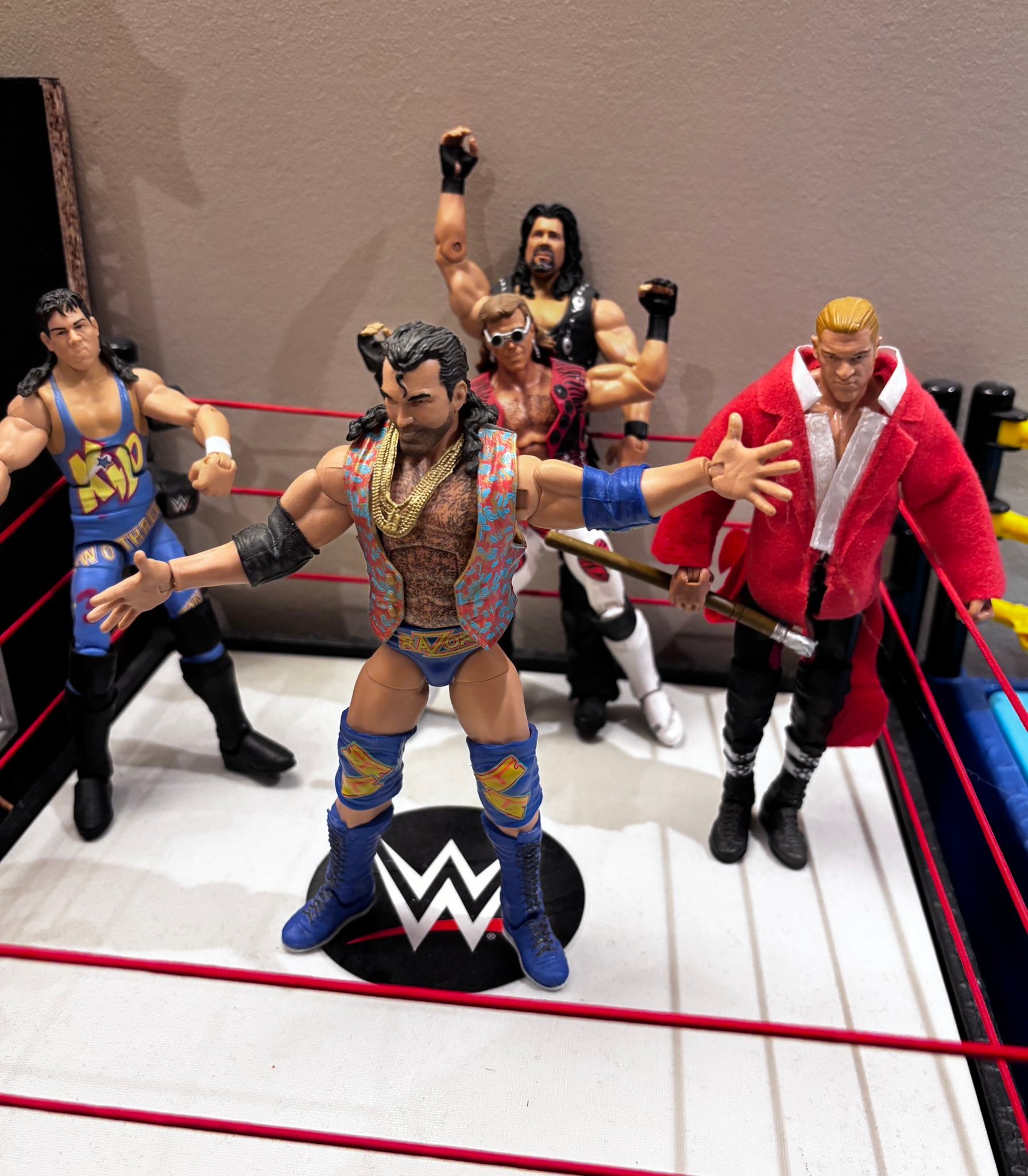 I made The Kliq in a 95 WWF universe. HBK, Hunter, 1-2-3 Kid