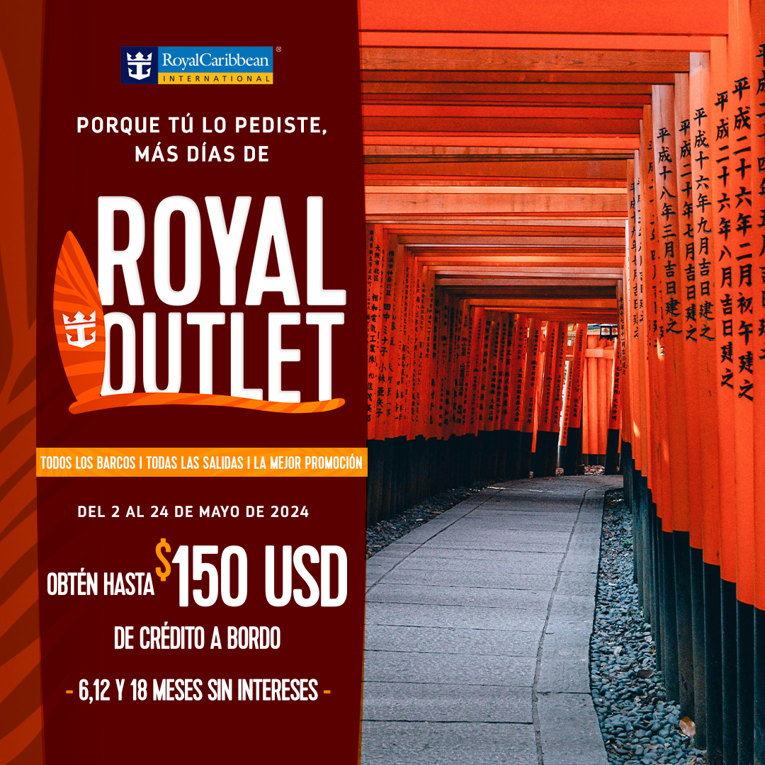 Viajes Intermex - 🛳 El Royal Outlet sigue con grandes...