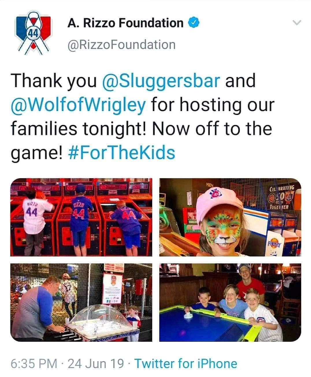 FOR THE KIDS! 4 years ago today, we... - The Wolf of Wrigley | Facebook