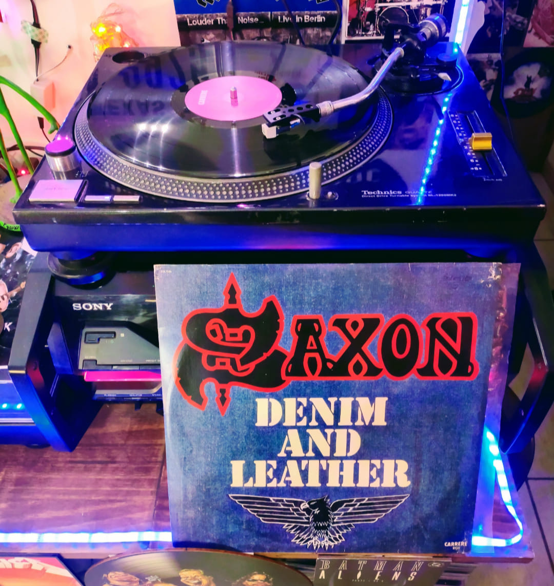 Saxon's album Denim and Leather released in 1981