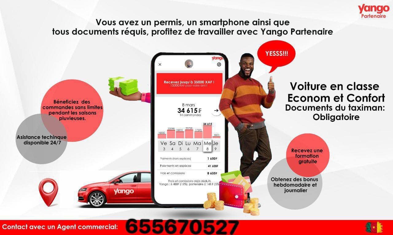 Informations, Recrutement Et Conseils Conducteurs Yango Cameroun added ...