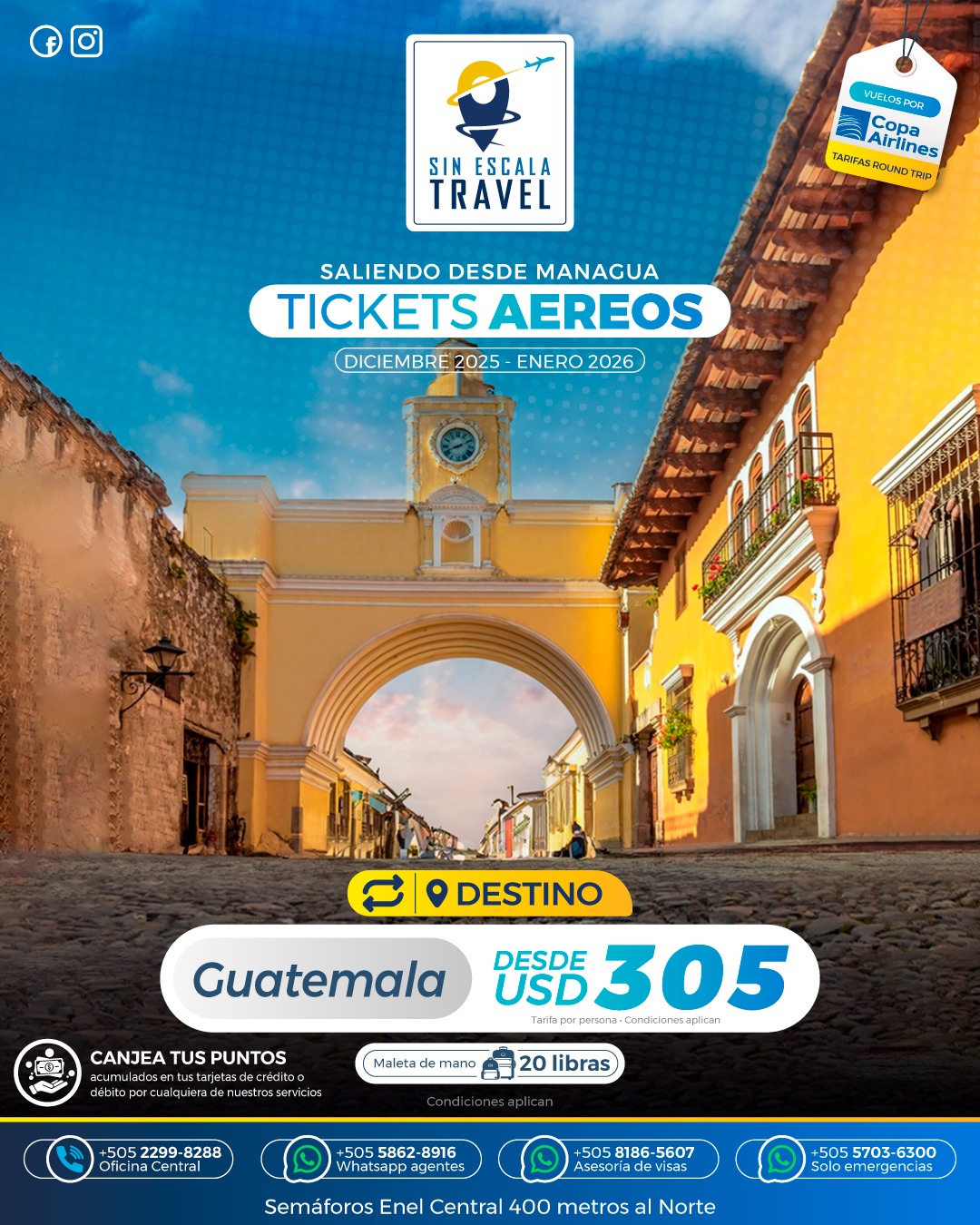 Sin - #Travel | Ticket Aéreo 🧳 ️ Saliendo desde Managua Tarifas Round ...