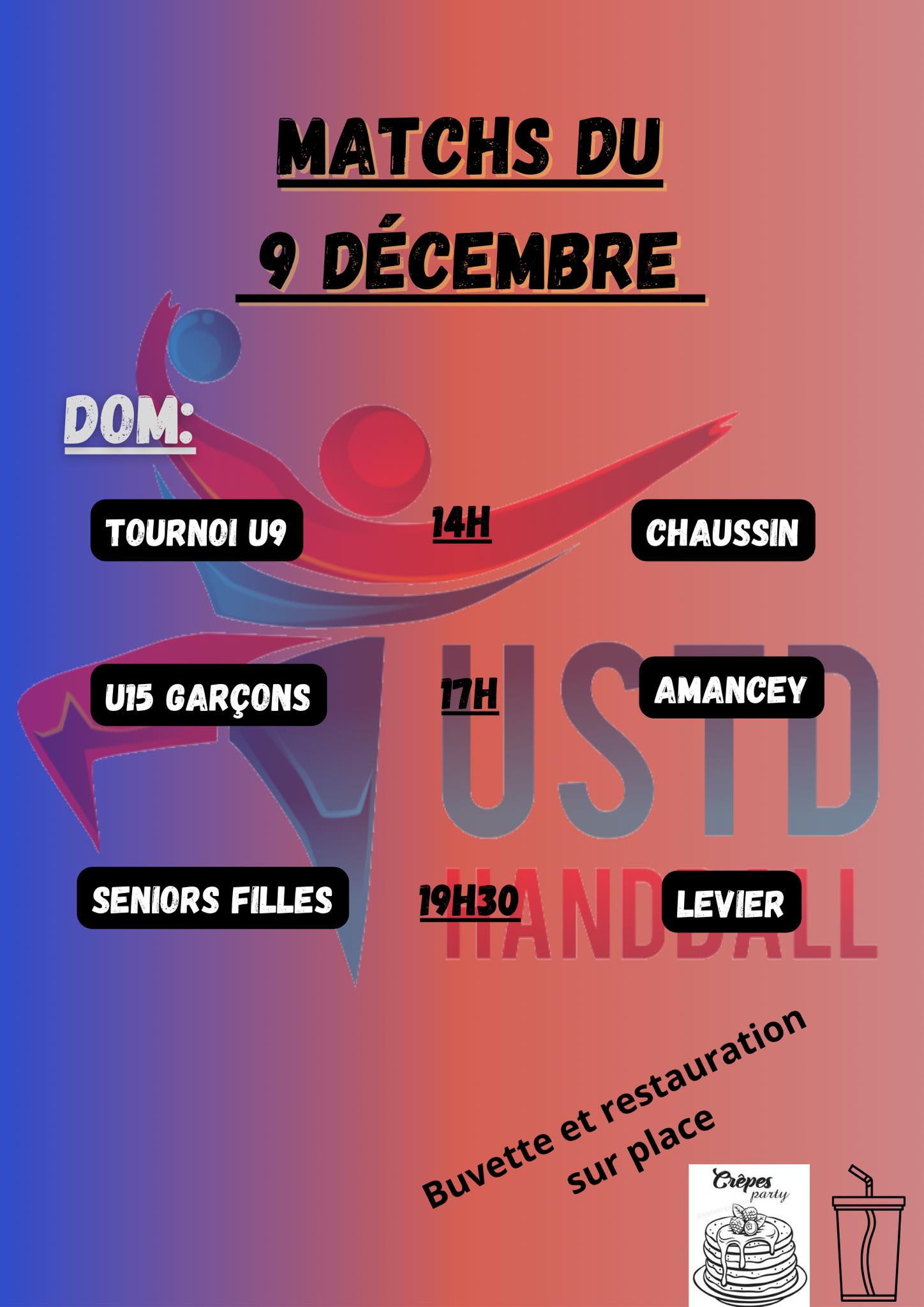 USTD Handball - 🚨 Matchs du week-end 🚨 On compte sur vous...