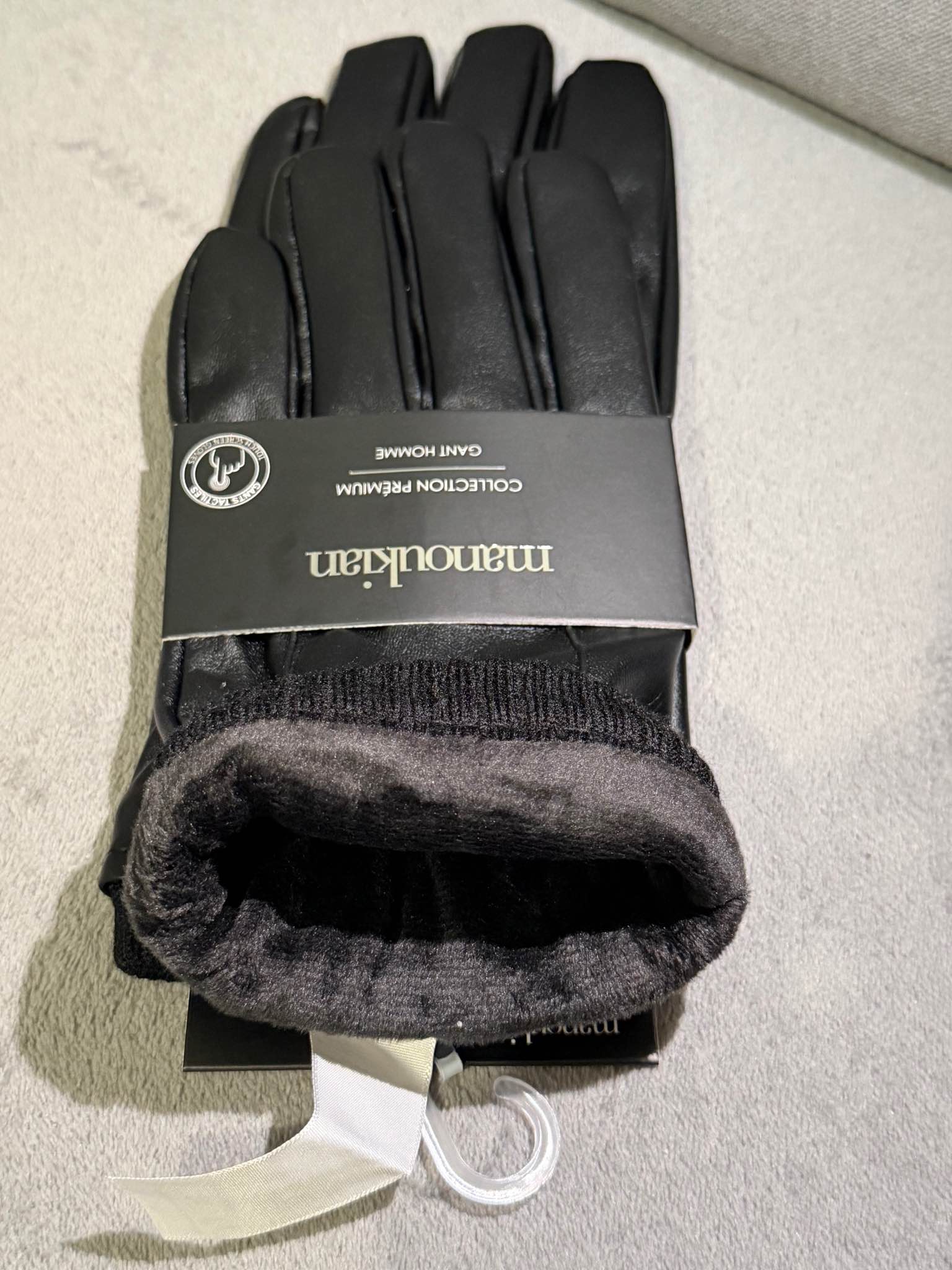 Gants Homme En Cuir Noir Taille M - Neufs Avec étiquettes - Style Conduite, Soirée, Quotidien