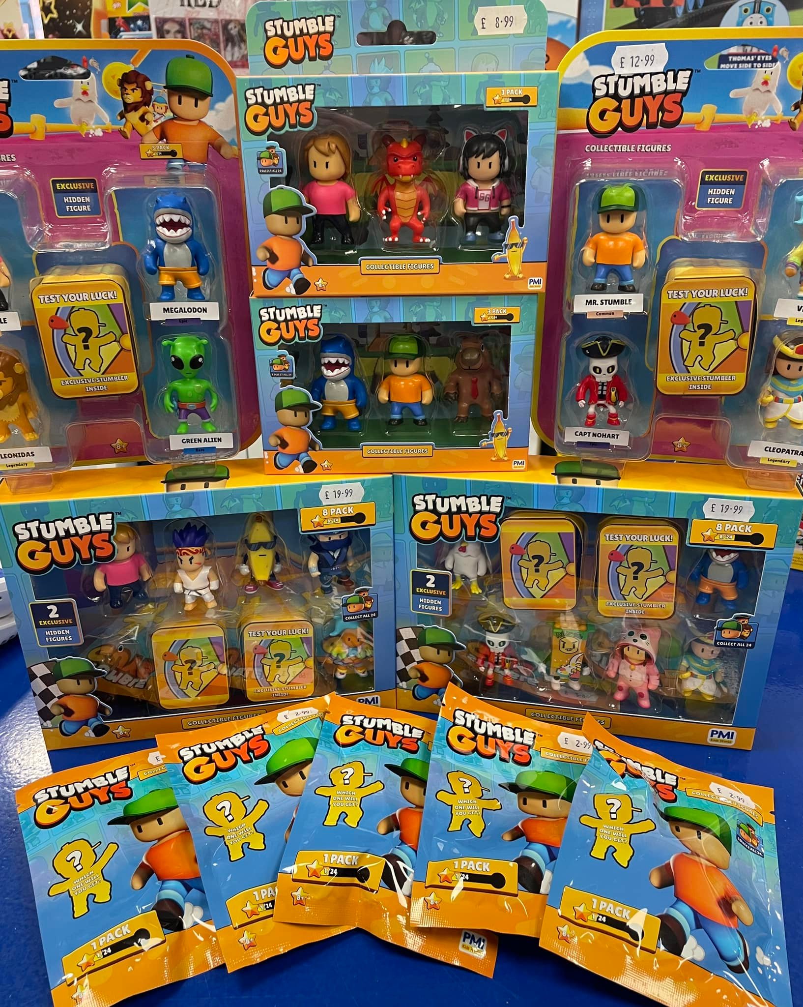 In stock: Stumble Guys collectible figures, Single Blind Bag £2.99