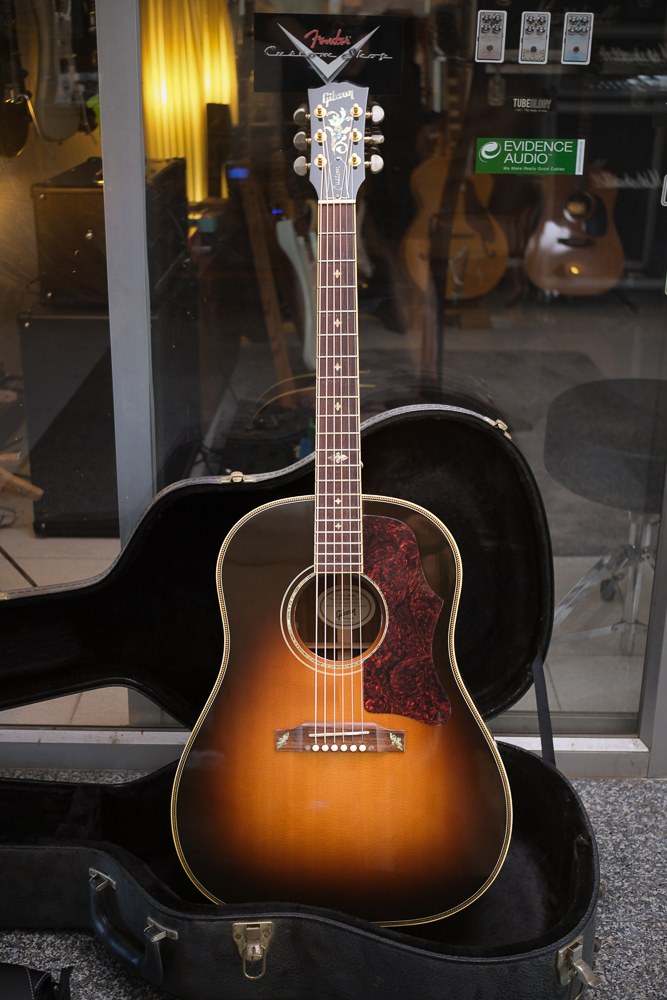 The Gibson J-45 Custom Special Flower Inlay with Anthem Sold -