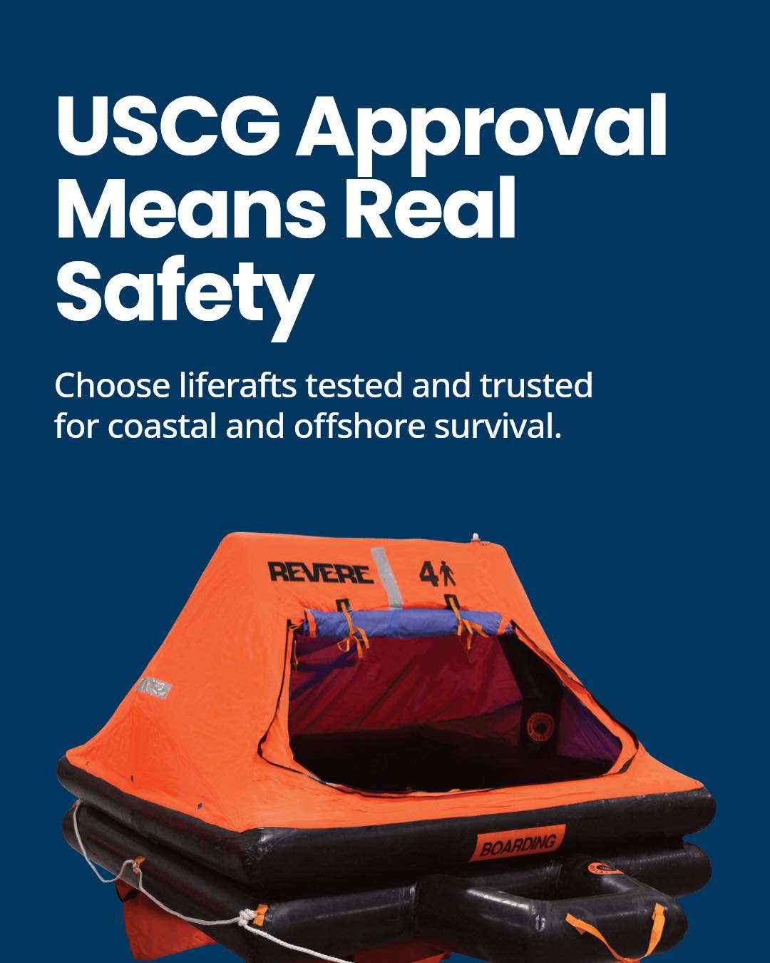 Inflatables - Revere United States Coast Guard approved liferafts are ...