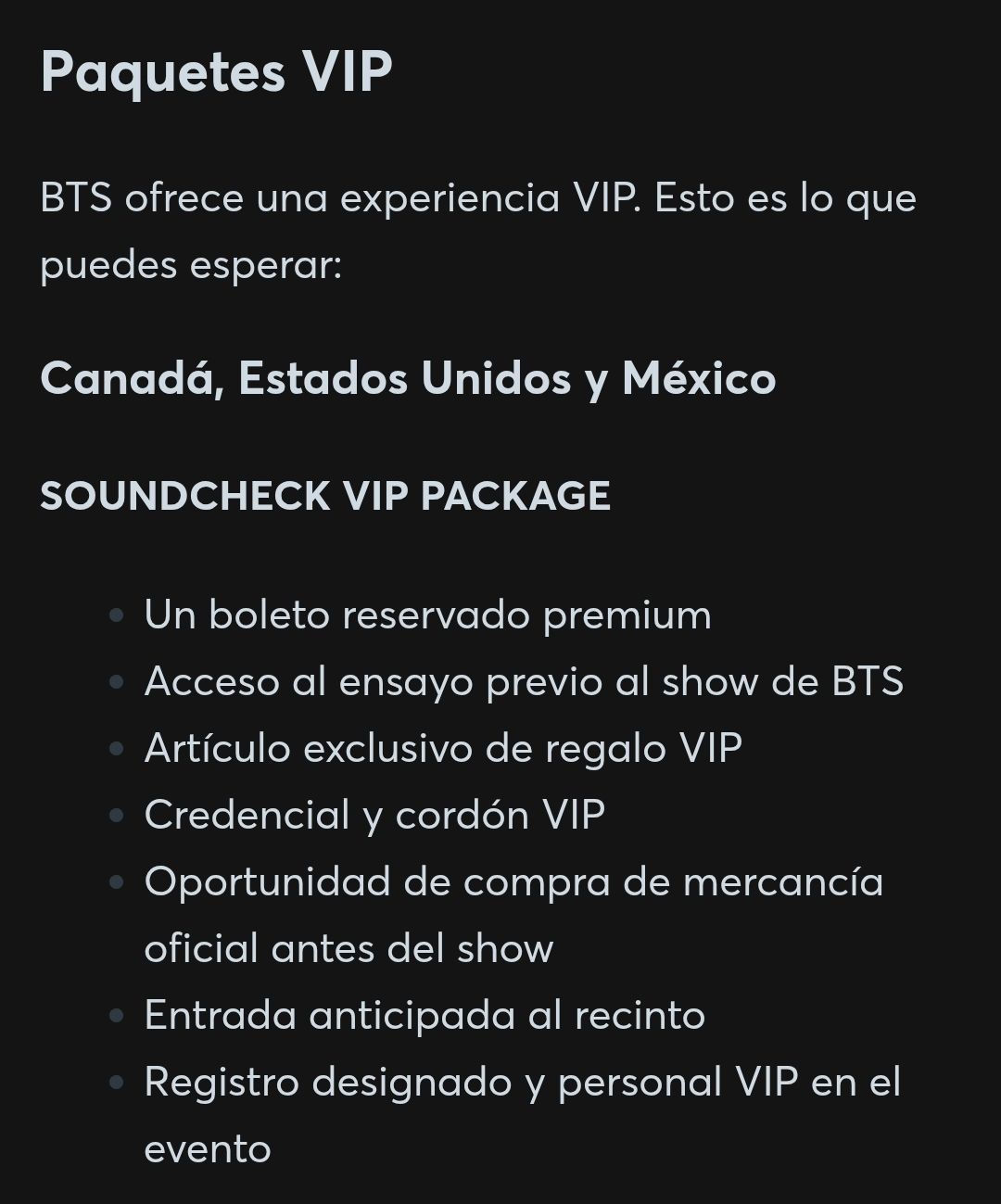BTS ARMY México - ℹ️Ticketmaster Mexico ha compartido... | Facebook