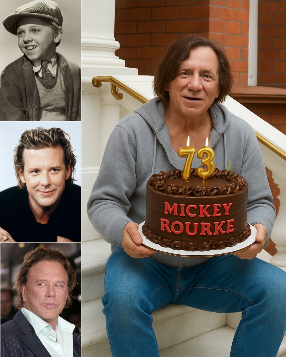 Feed - 🎉 Happy 73rd Birthday to Mickey Rourke 🎁🎉 📍 Mickey Rourke is an ...