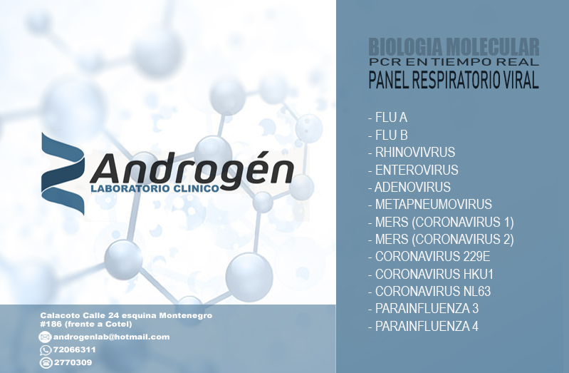 Panel Respiratorio Viral... - Androgén - Laboratorio Clínico
