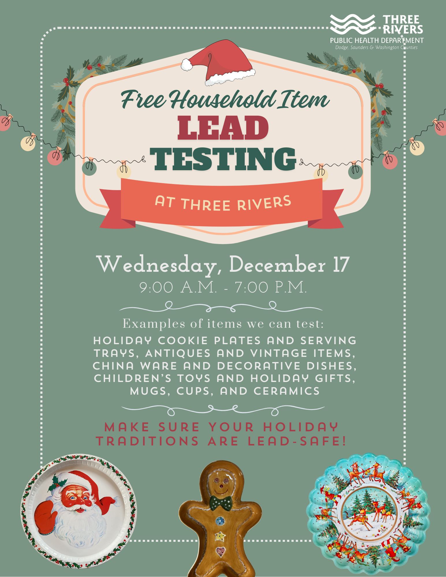 Free Lead Testing Event: Dishes & Household Items