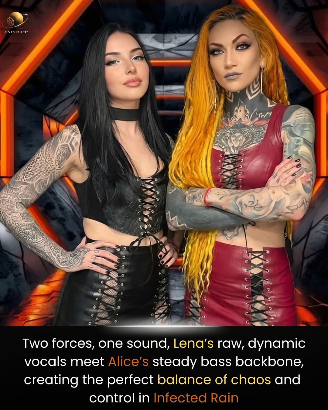 Infected Rain's sound defined by Lena Scissorhands and Alice Lane