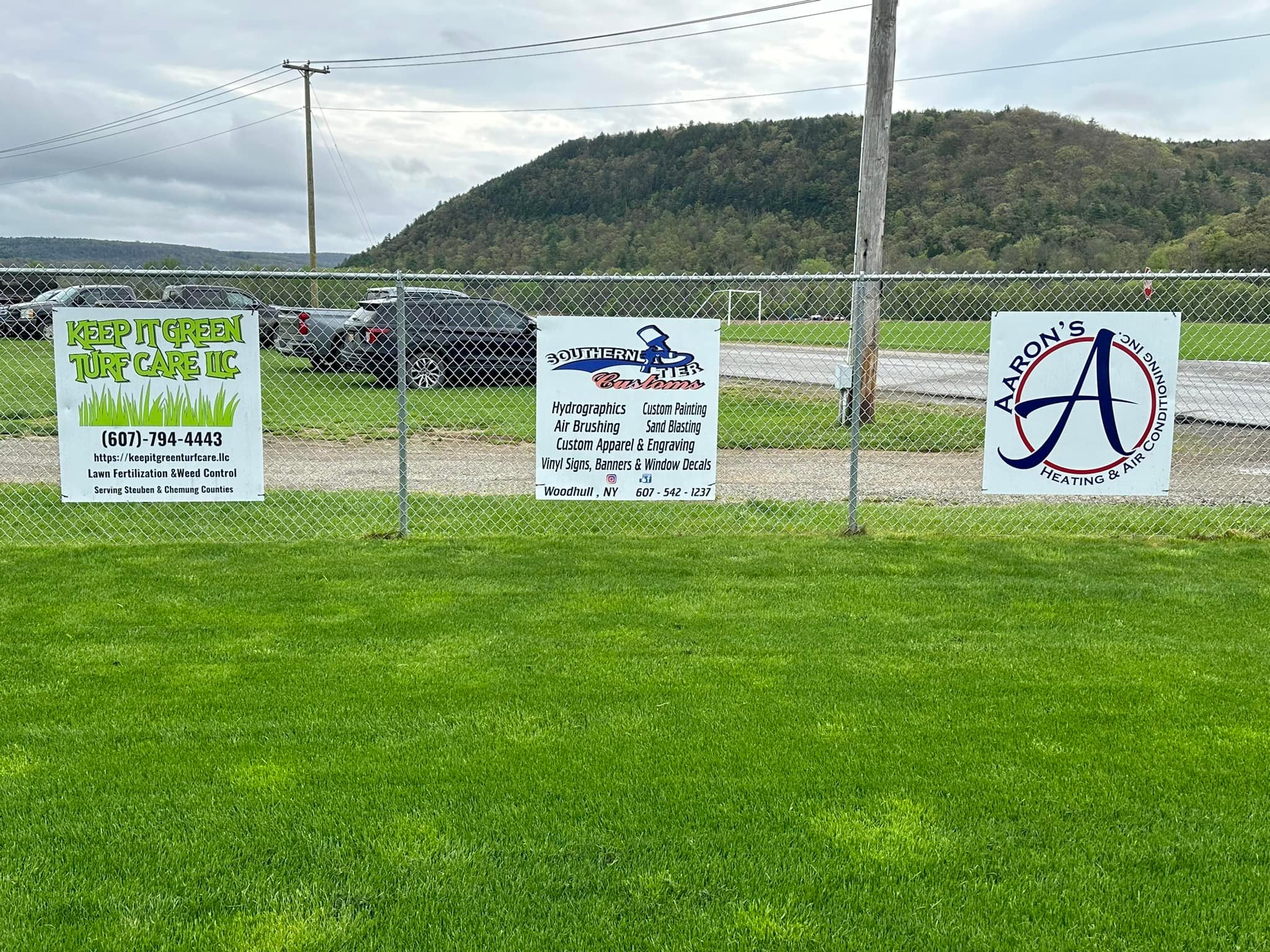 Addison Youth Baseball thanks Southern Tier Customs for 2024 