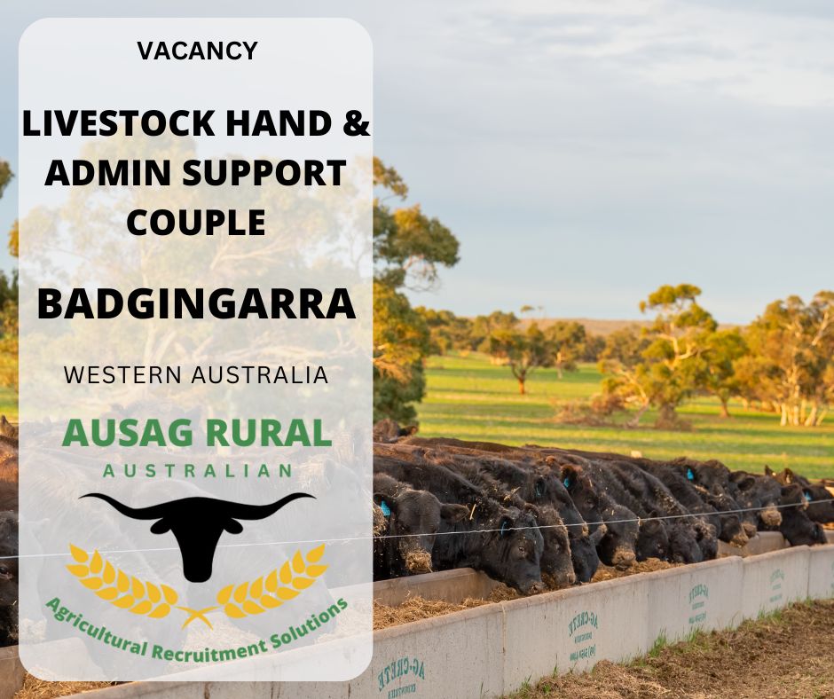AUSAG RURAL - LIVESTOCK HAND & ADMIN SUPPORT COUPLE,... | Facebook