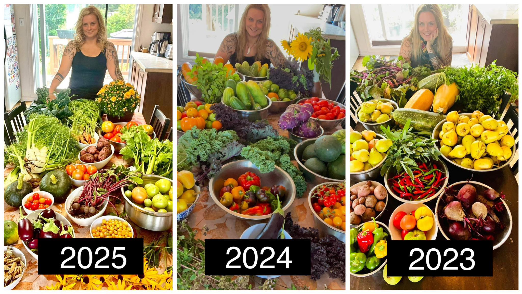 Le - Année après année, l’abondance est au rendez-vous. 🍅🥦🍉🍆🥕🥒🍇🥔🫑 « Tu ...