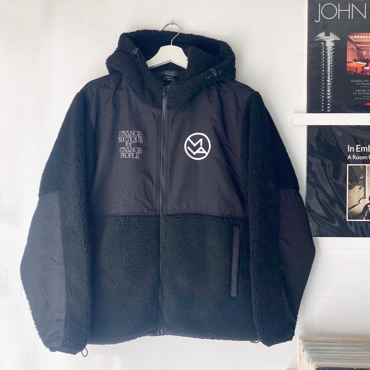 NEW?⚡️Boa-Fleece Zip Parka (Cream / Black) ?⚡️ ご好評を頂い 