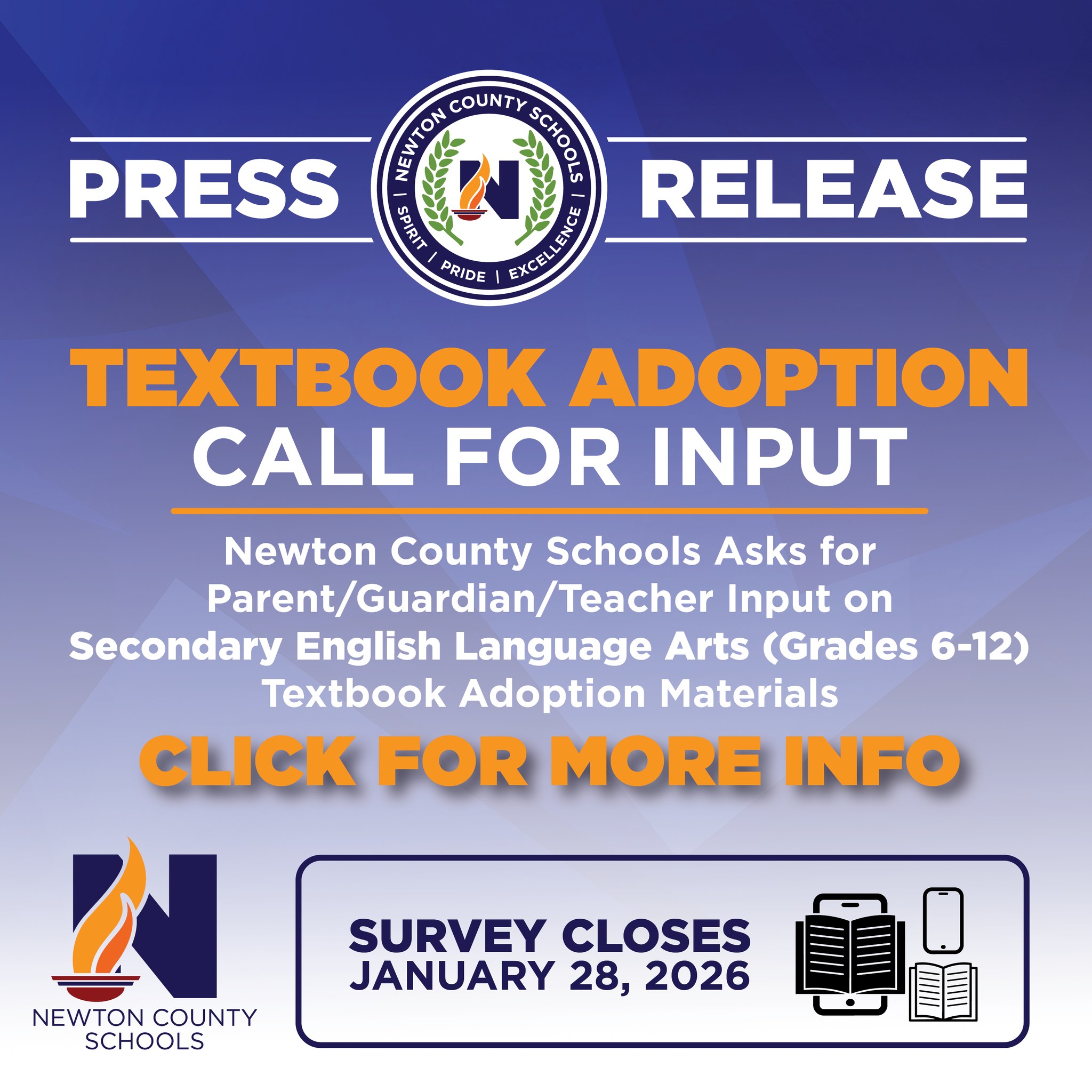 Newton - 📘 We Want Your Input! Newton County Schools is reviewing new ...