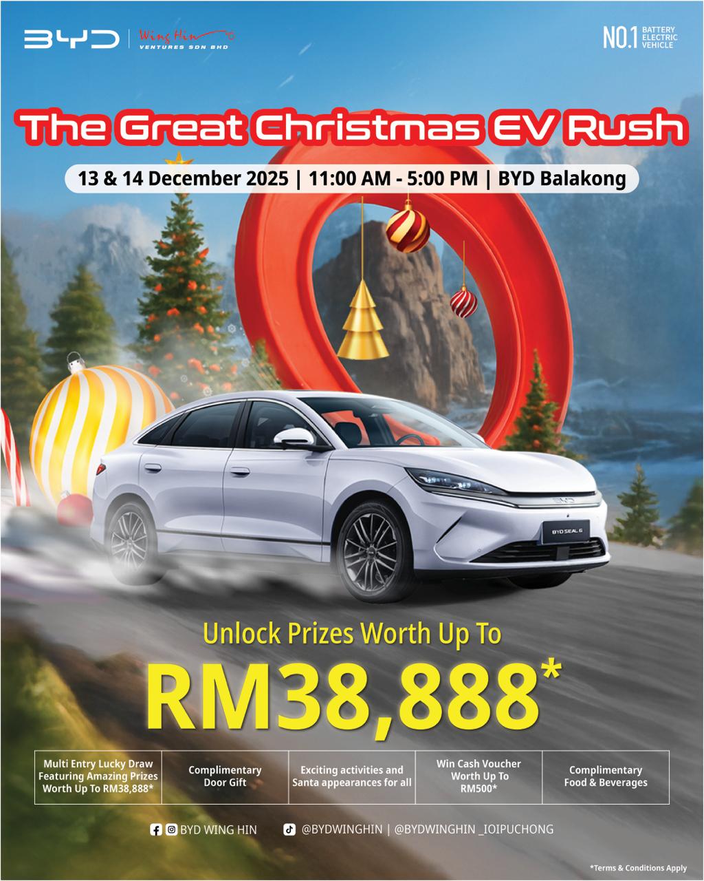 BYD - Get ready for The Great Christmas EV Rush 🎄 Step into a world of ...