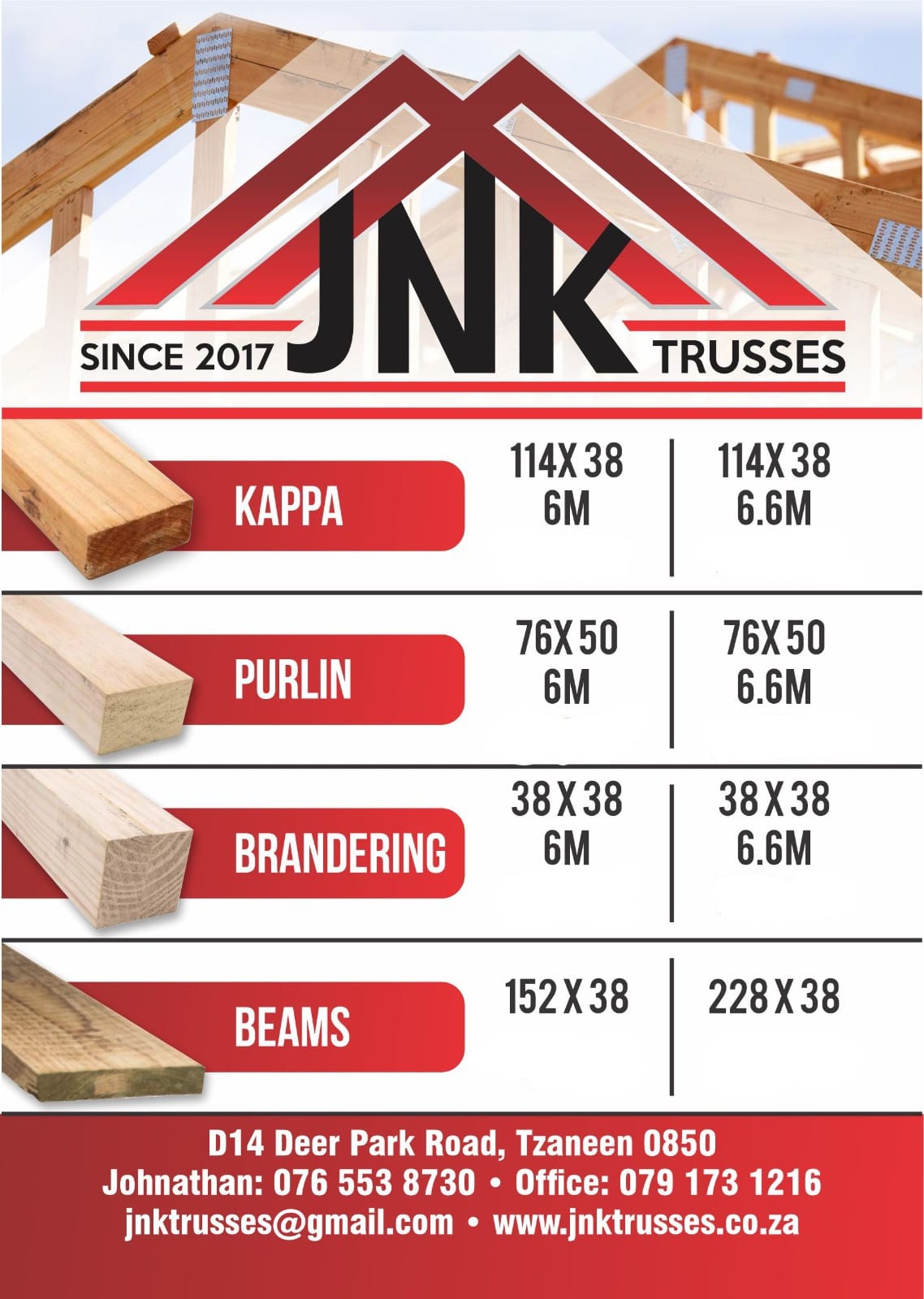 JNK - Pine Roofing Timber. We do deliveries throughout Limpopo. LayBuy ...