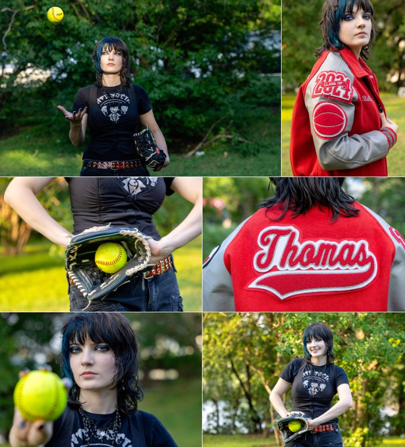 Stephanie - I love all the softball props this High School Senior ...