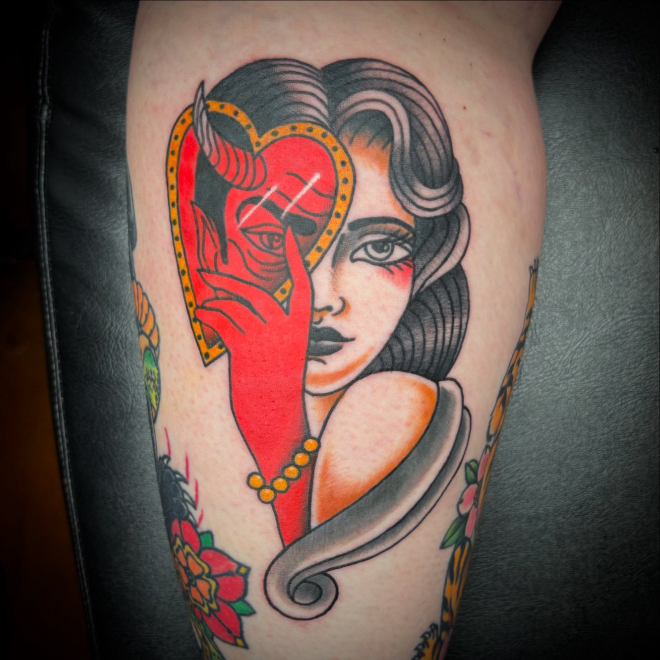 American traditional tattoo artist and machine builder
