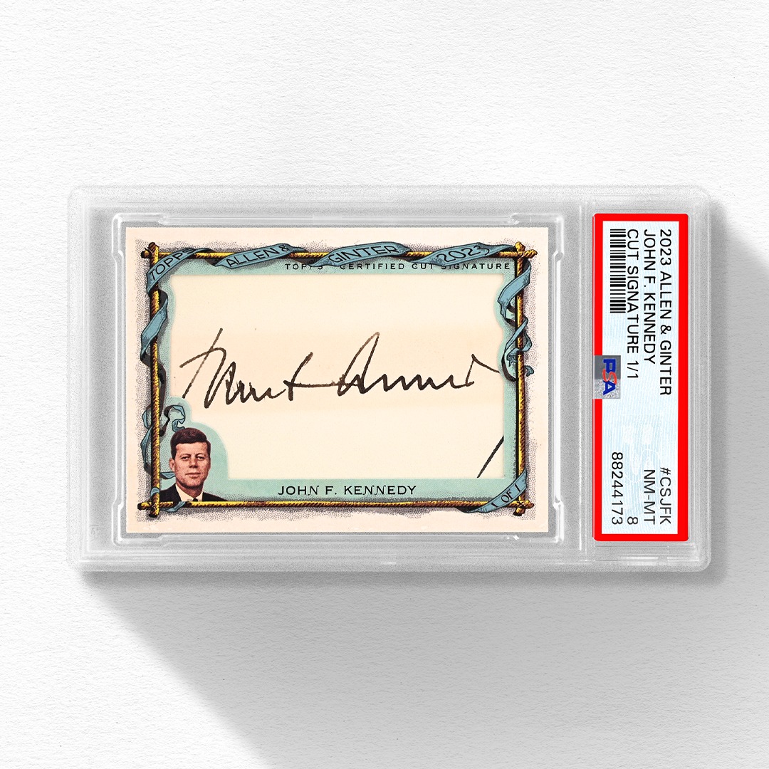 Sold**-$15,000- The best JFK cut autograph 1/1 I have ever seen!