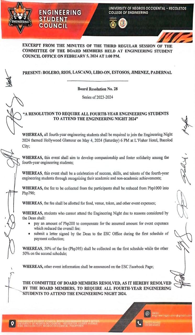 𝗔𝗡𝗡𝗢𝗨𝗡𝗖𝗘𝗠𝗘𝗡𝗧‼️ To... - Engineering Student Council - UNO-R | Facebook
