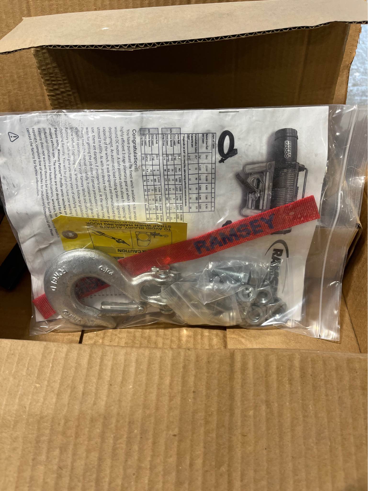 RAMSEY PROFILE 12000 POUND WINCH - Effects Pedals - Armington, Illinois ...