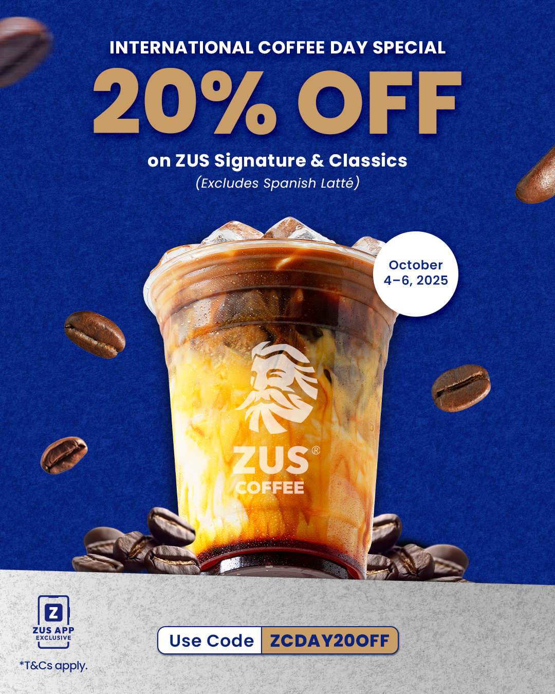 ZUS - Our celebration for International Coffee Day continues! 🥳 Enjoy ...