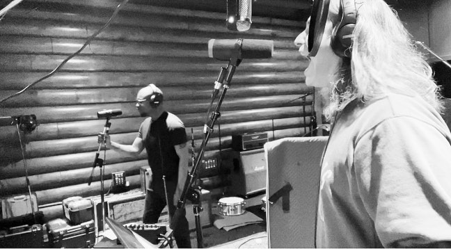 Inthewhale - Here are some photos of us recording our new...