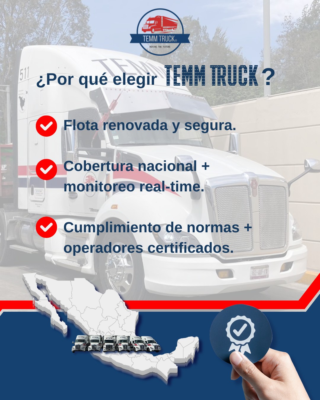 TEMM TRUCK - Menos riesgos, más control y mejores tiempos... | Facebook